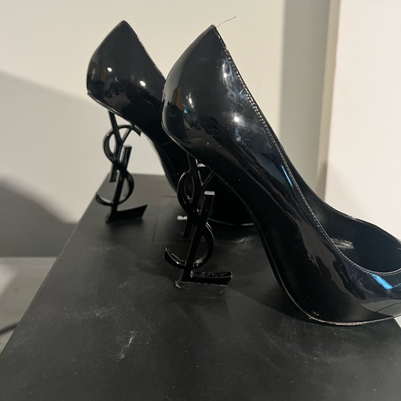 Black Patent YSL Opyum Pumps. - Picture 2 of 2